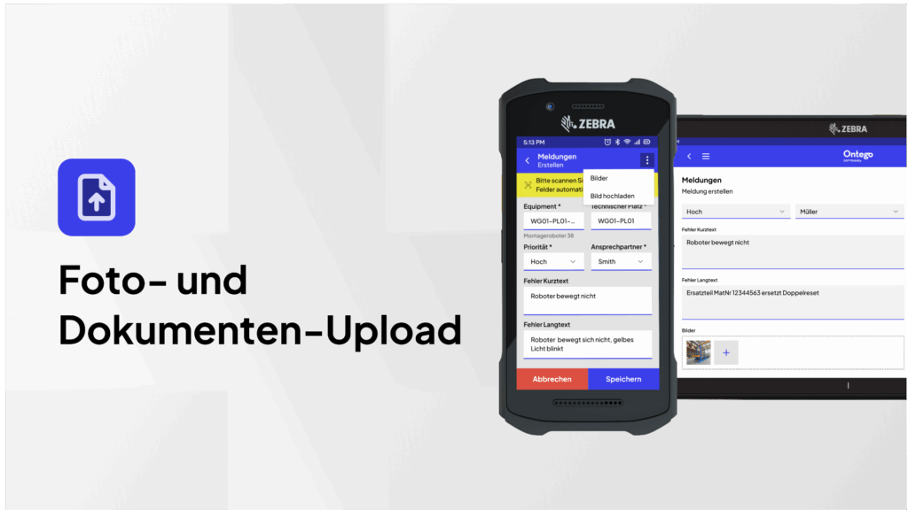 Foto- und Dokumenten-Upload