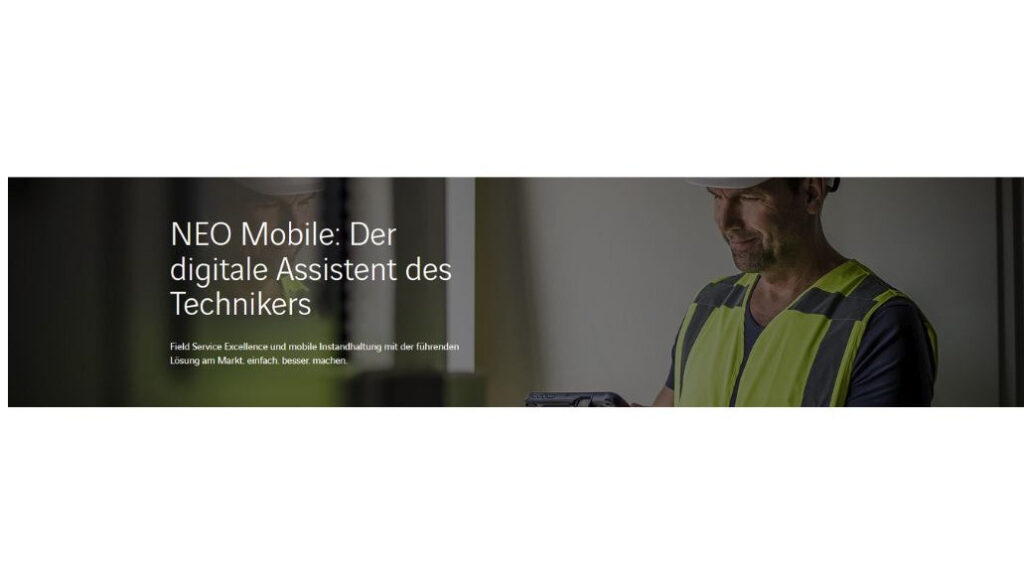 NEO Mobile macht mobile Instandhaltung und Field Service einfach: intuitive Bedienung, Echtzeit-SAP-Integration, höhere Anlagenverfügbarkeit und bessere First-Time-Fix-Rate. Überzeugen Sie sich selbst – effizient, flexibel, mobil!