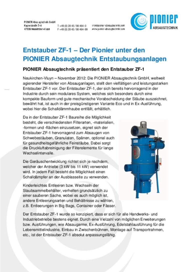 Entstauber ZF-1