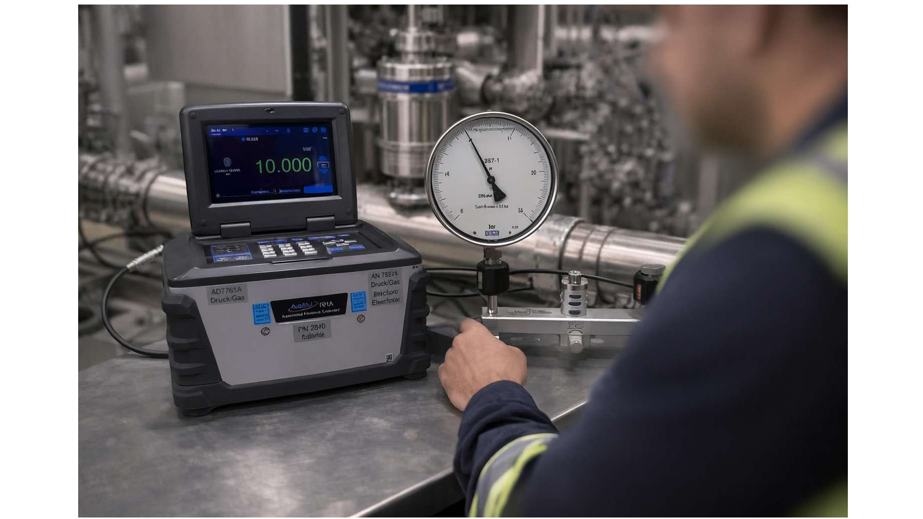 Druckkalibrierung nun auch vor Ort!