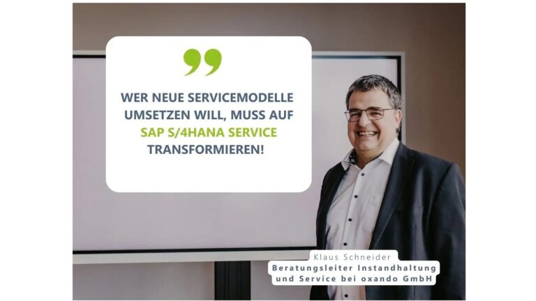 Why the switch from SAP CS is no cause for concern: Klaus Schneider in an interview about the future with SAP S/4HANA Service