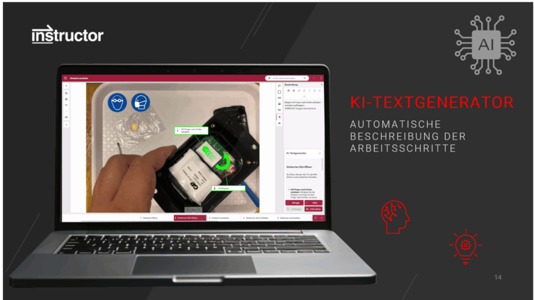 Artificial intelligence as a co-pilot for greater efficiency and clarity in illustrated instructions.