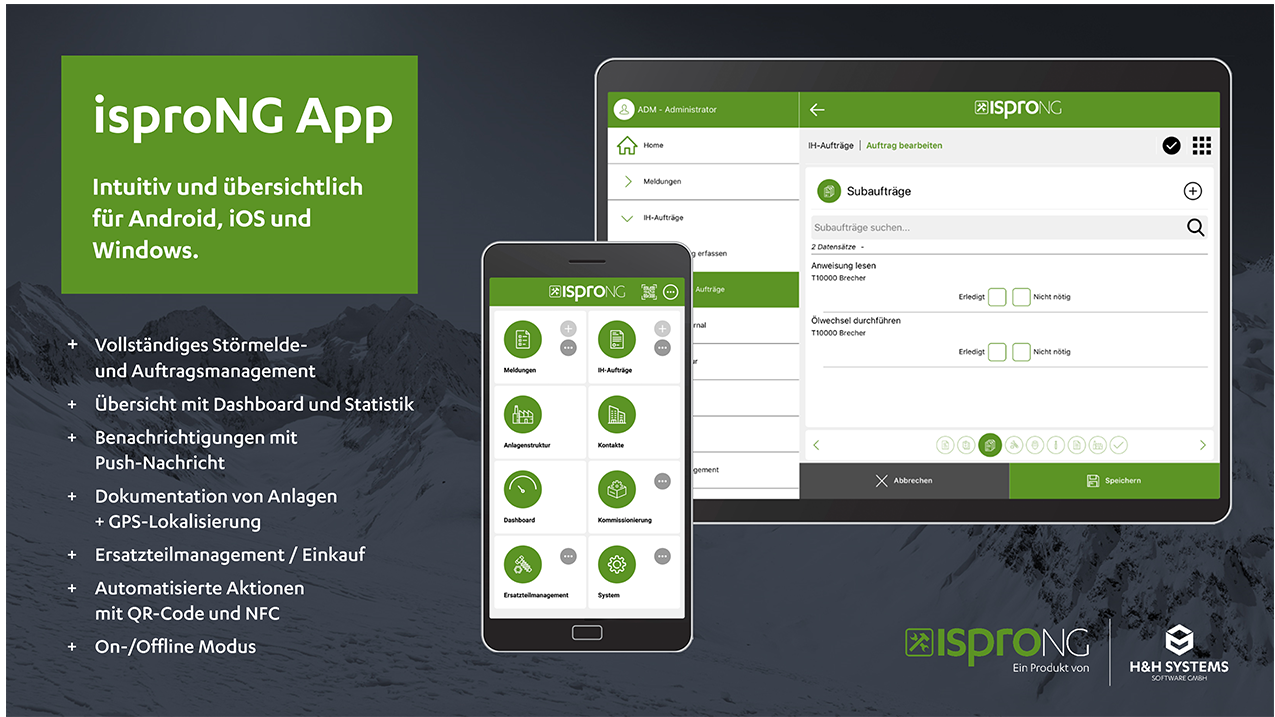 Smarte Instandhaltung mit der IsproNG App