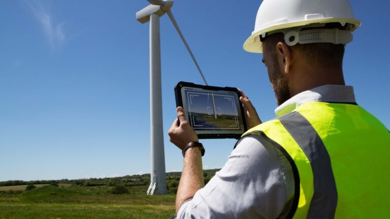 TOUGHBOOK G2 with Augmented Reality for maintenance works on a windmill