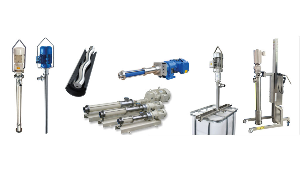 Eccentric screw pumps