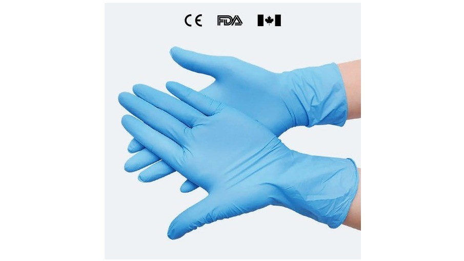 Synmax Hybrid (Nitrile/Vinyl) Exam Gloves Intco Dental Expo