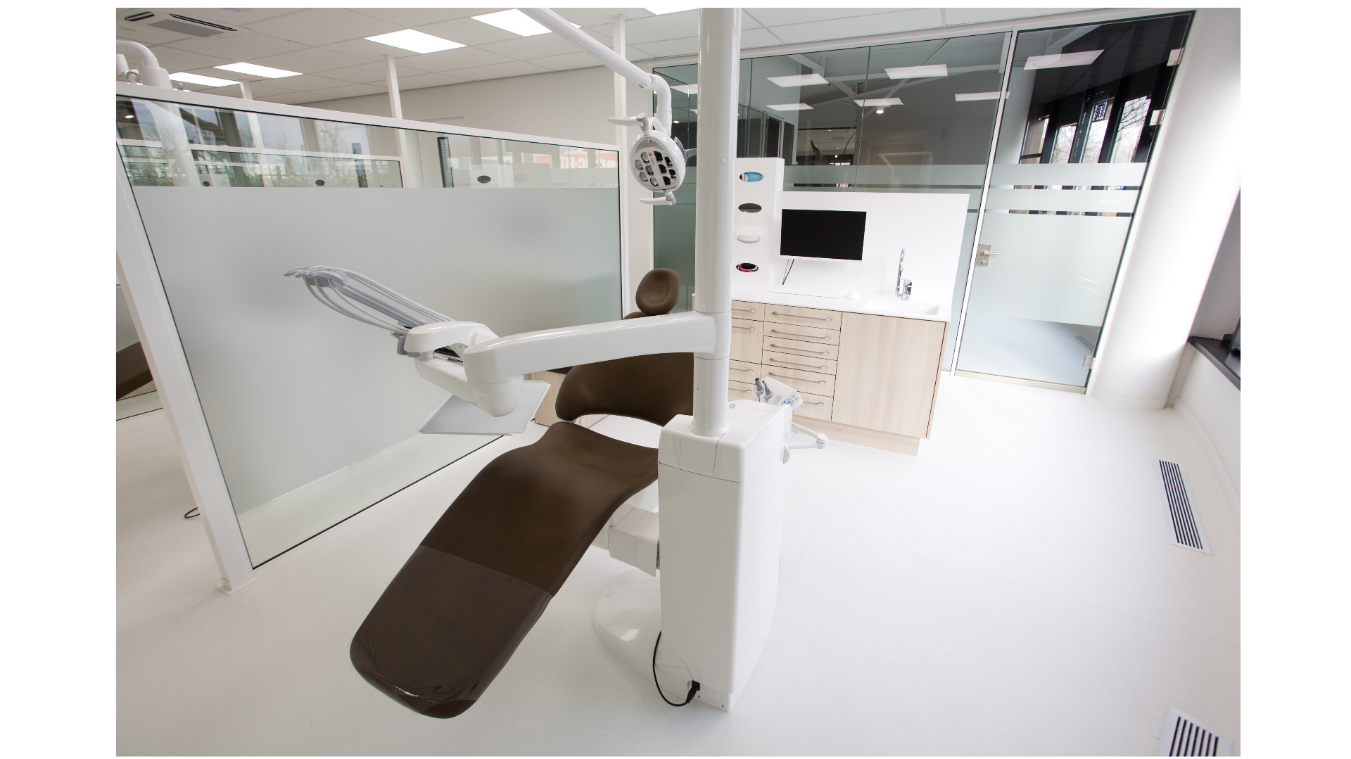 glass walls and furniture for Ortho treatment room