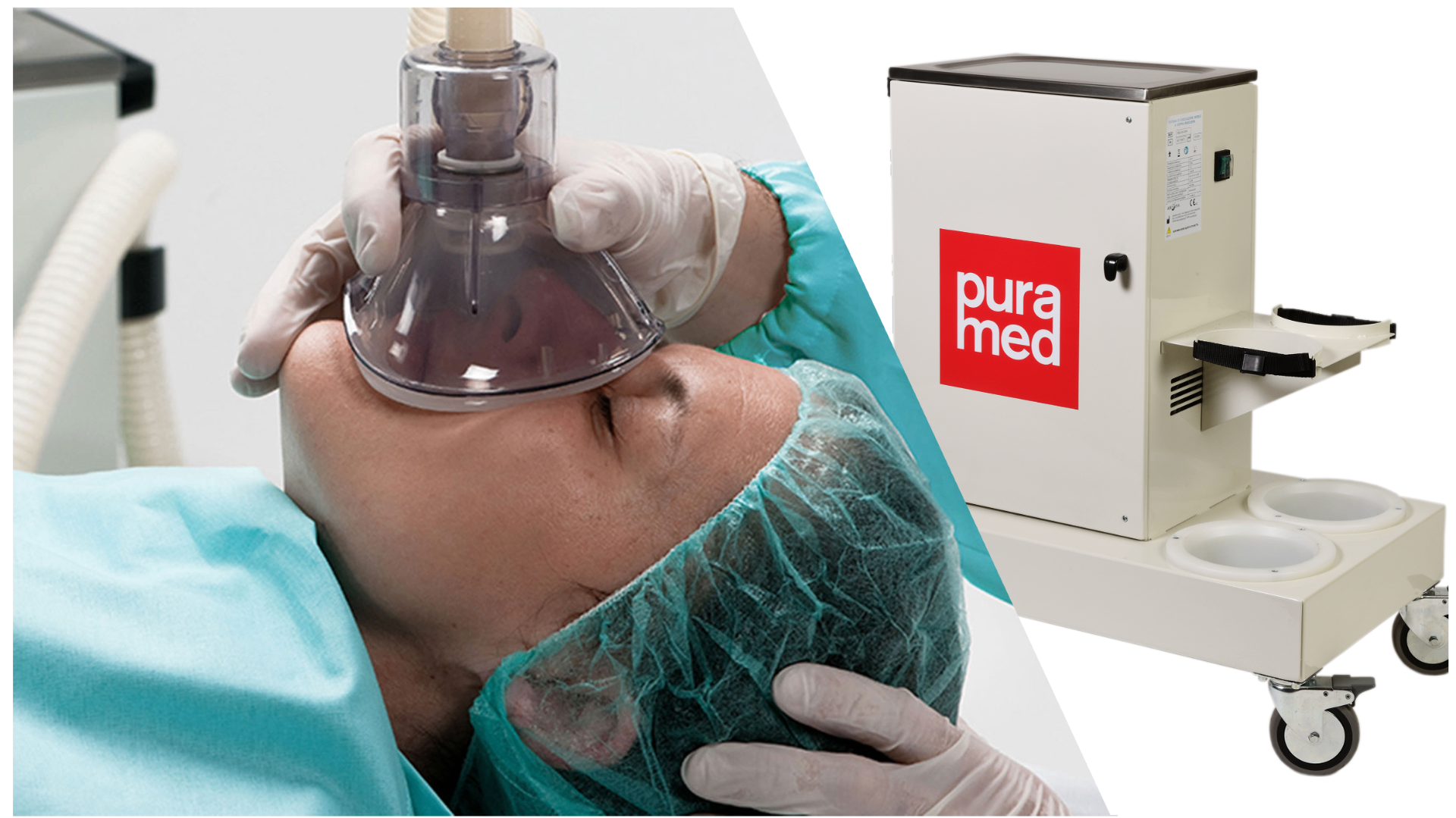 NIKI mobile scavenger system + Medicvent double mask Dental Expo