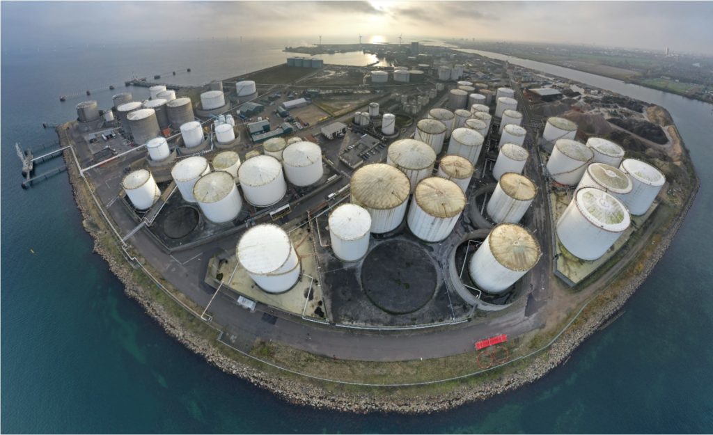 360 degree photo of tank terminal and port