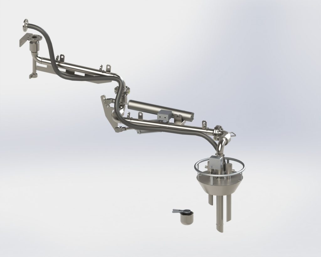Top loading arms for heated products (model 1201RV)