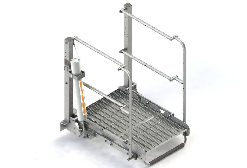 Folding stairs