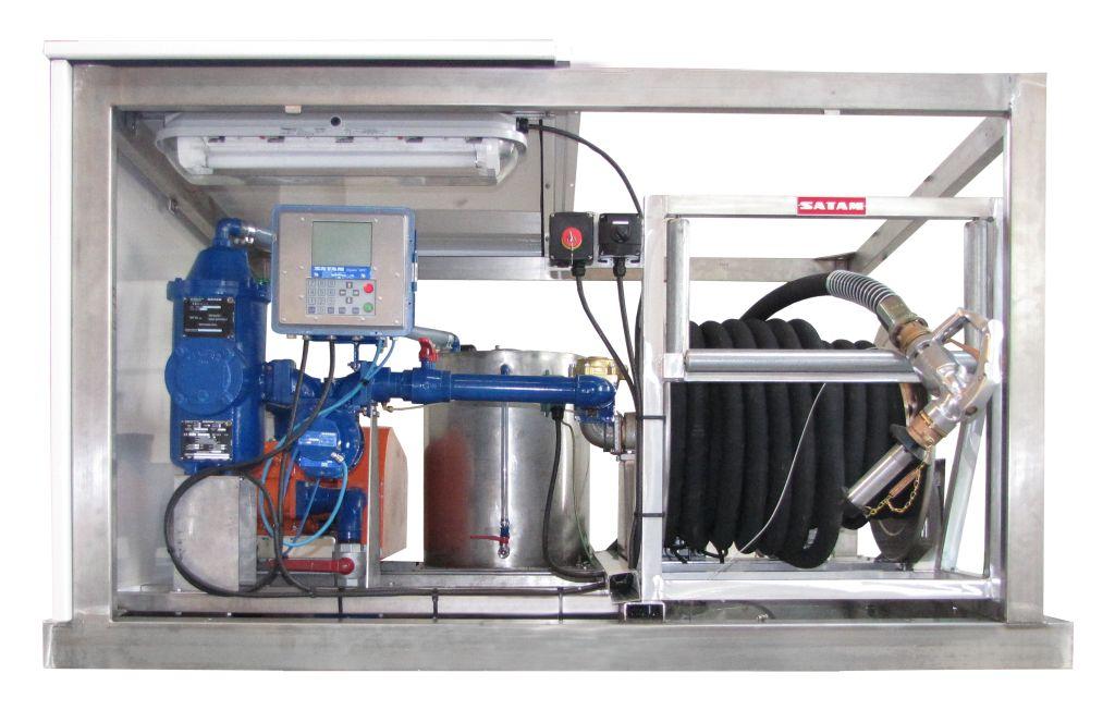 Fuel dispenser for fishing boats and heavy duty vehicles