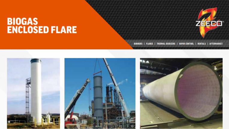 Biogas Enclosed Flare