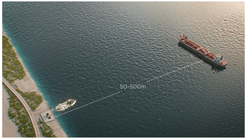 QuayReel®  System – Near-Shore Tanker (un-loading)