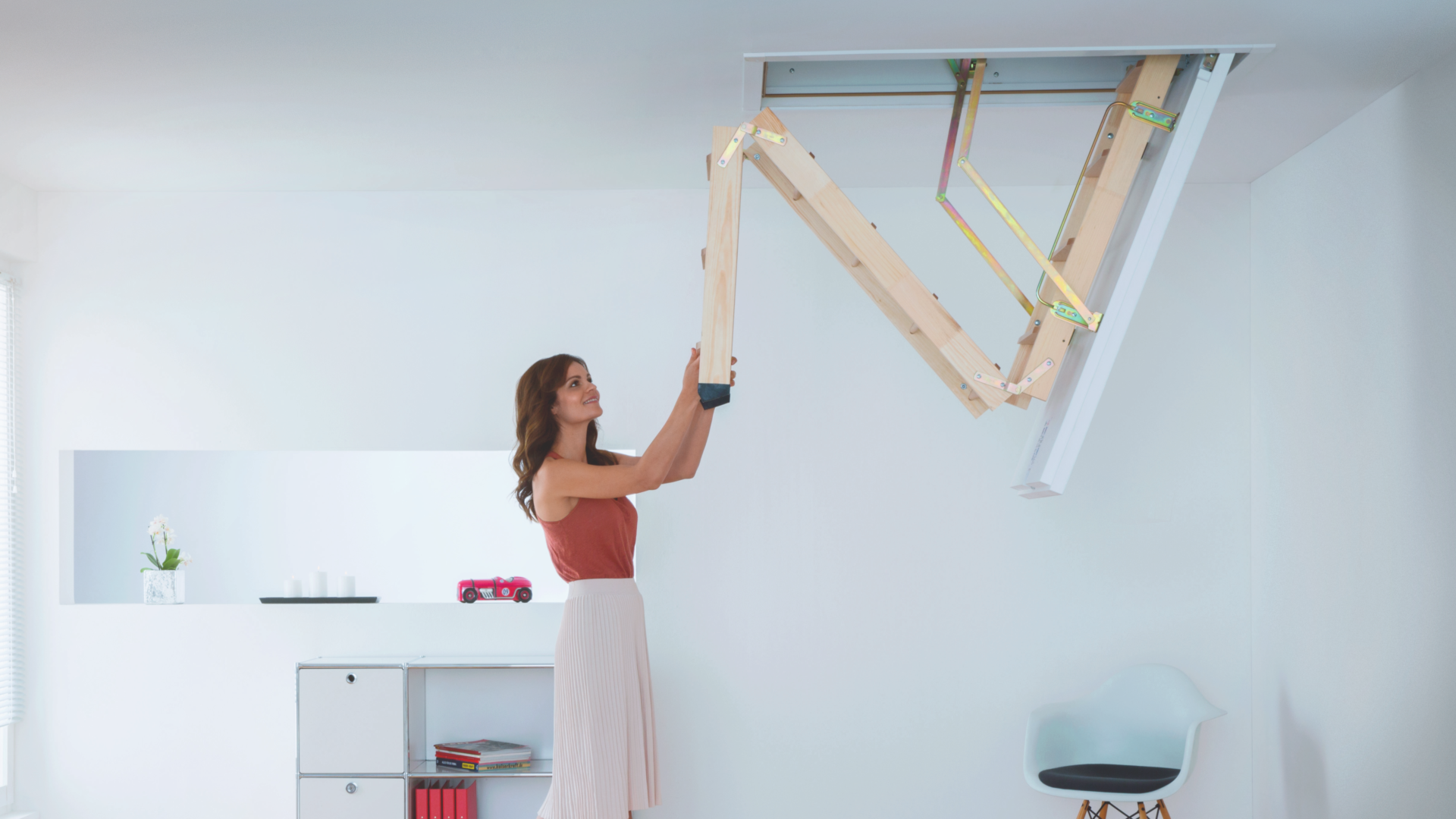 Opklapbare zoldertrappen