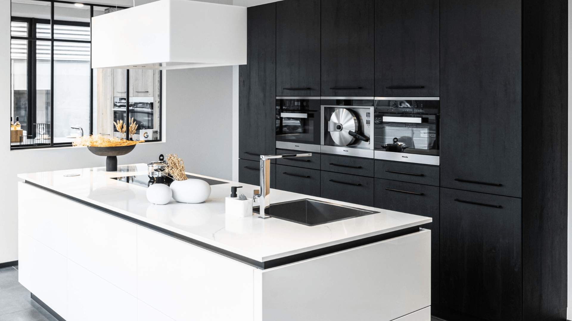 Monochrome moderne keuken