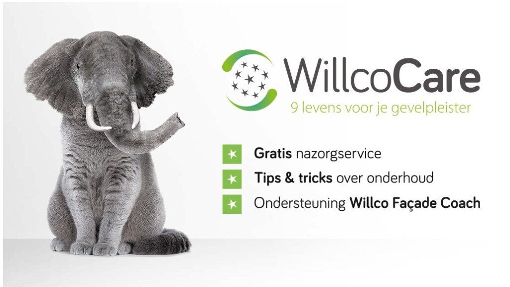 Willco Care: gratis nazorgservice die je gevel jarenlang fris en proper helpt houden