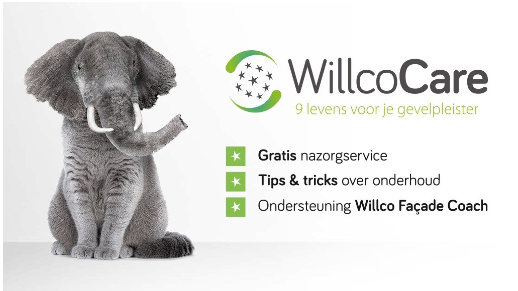 Willco Care: gratis nazorgservice die je gevel jarenlang fris en proper helpt houden