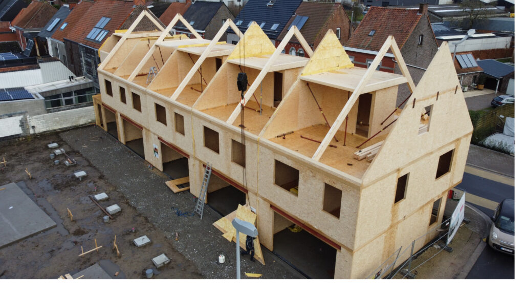 9 woningen in Massief Technisch Hout