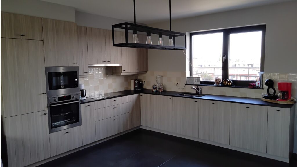 Renovatie van de keuken.