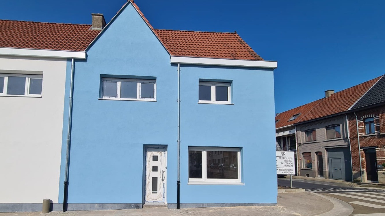 Gevelbepleistering – gekleurde crepi