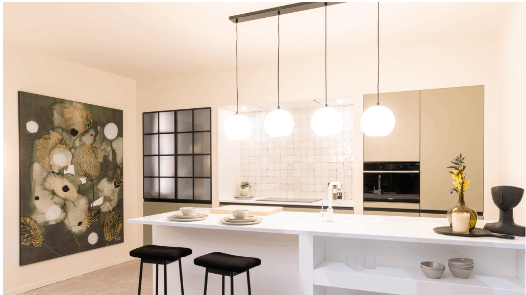 Strak landelijke keukens