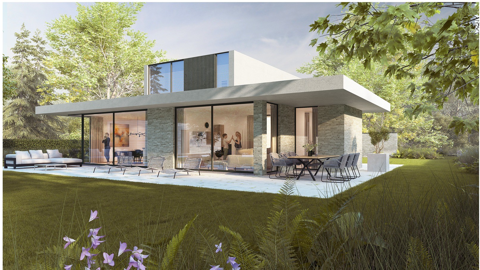 Kijkwoning in massief hout te Deinze