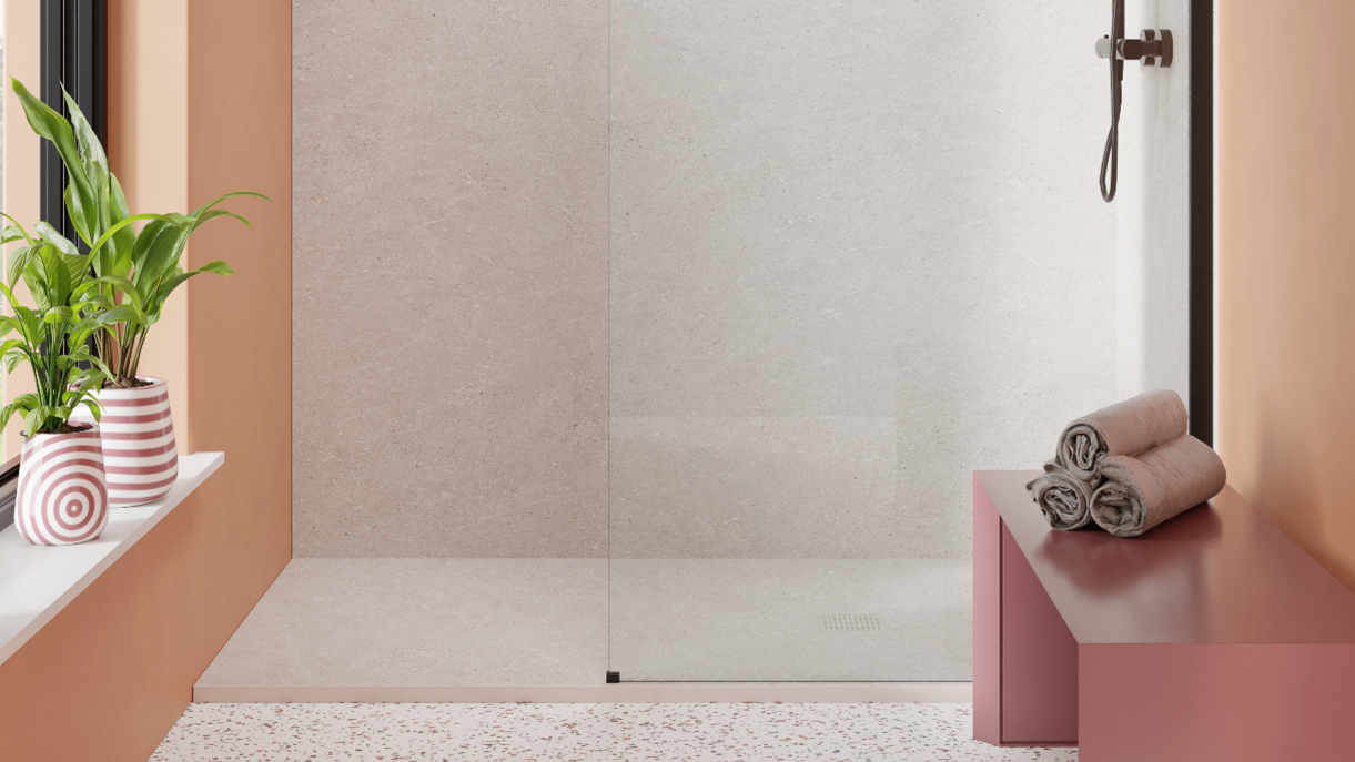 Luca Varess Suite douchewandbekleding: Dizzy Pearl