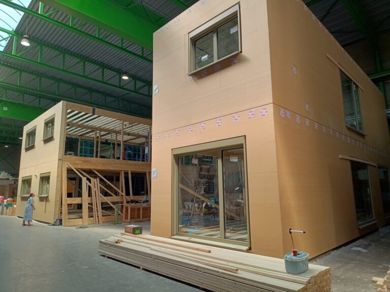 Compacte cohousen met 3 gezinnen