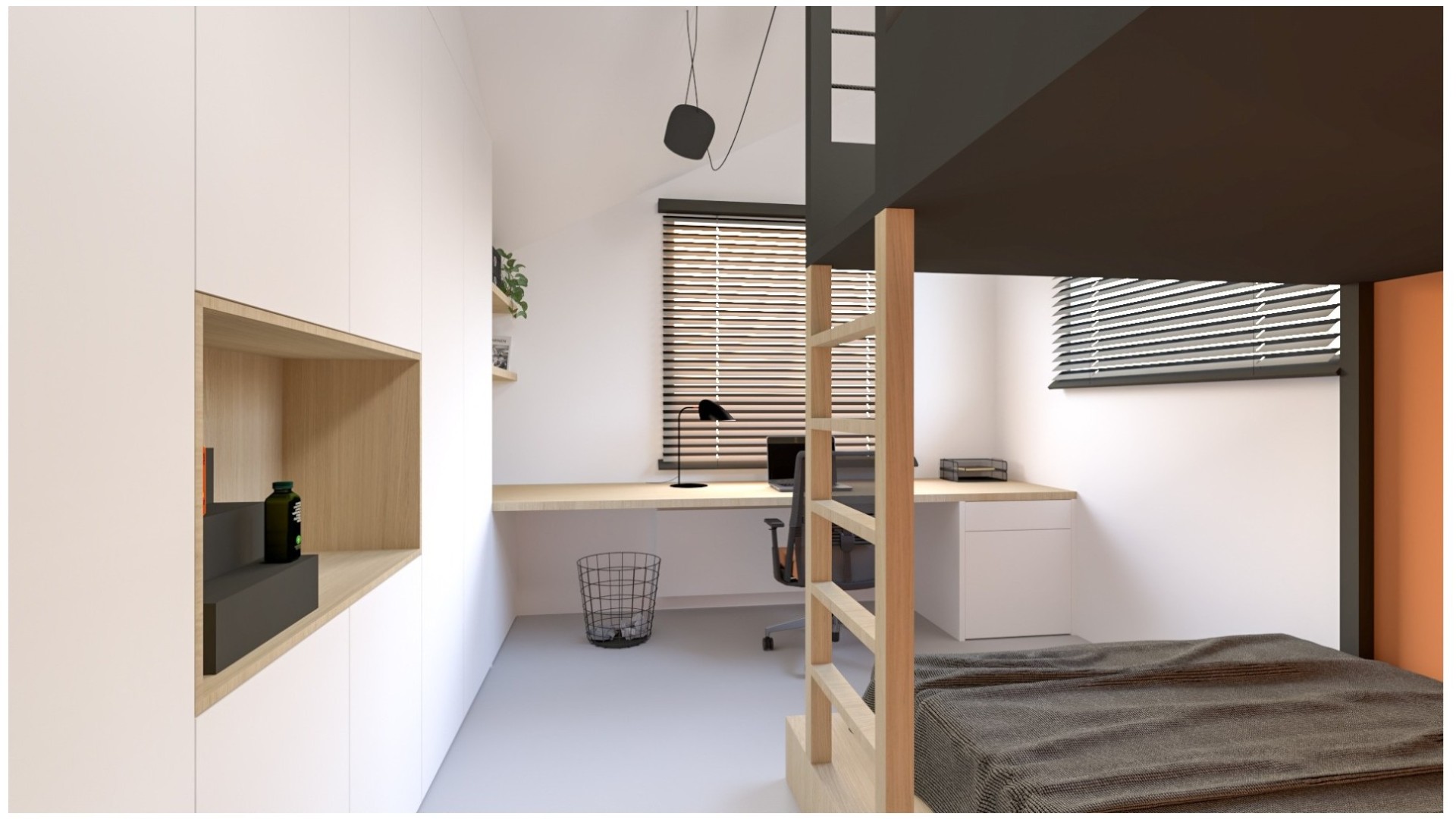 Maatwerk jeugdslaapkamer in Merelbeke