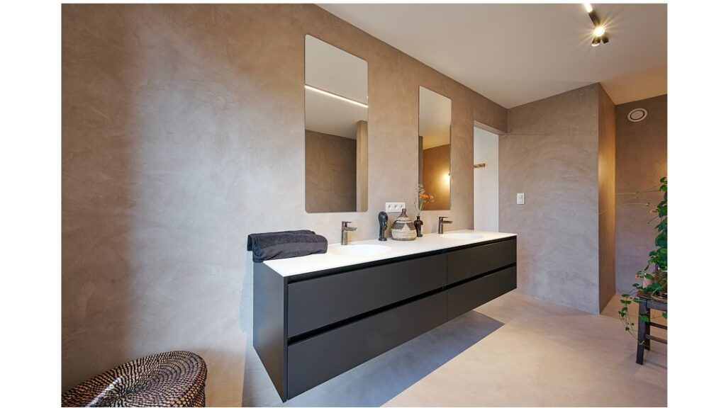 badmeubel met solid tablet & wastafels (naadloos)