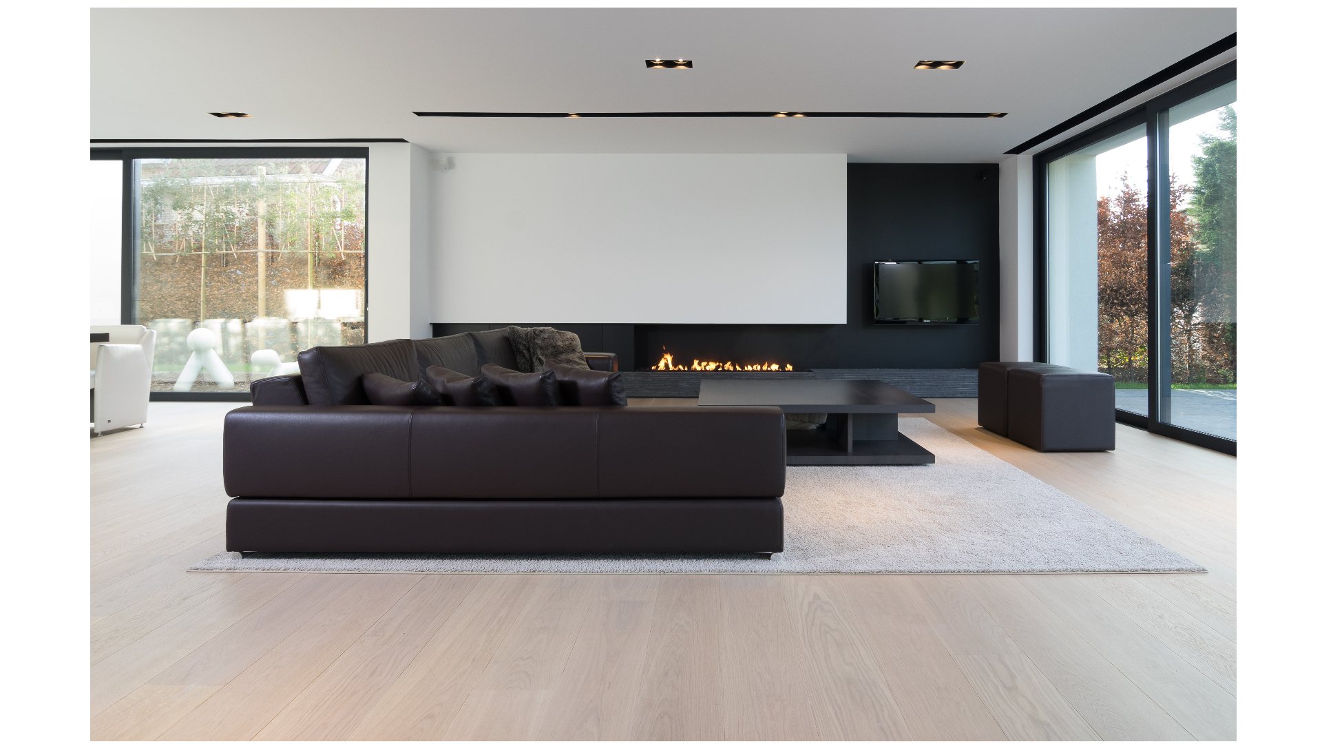 Modern eiken brede meerlagenparket voor vloerverwarming & vloerkoeling