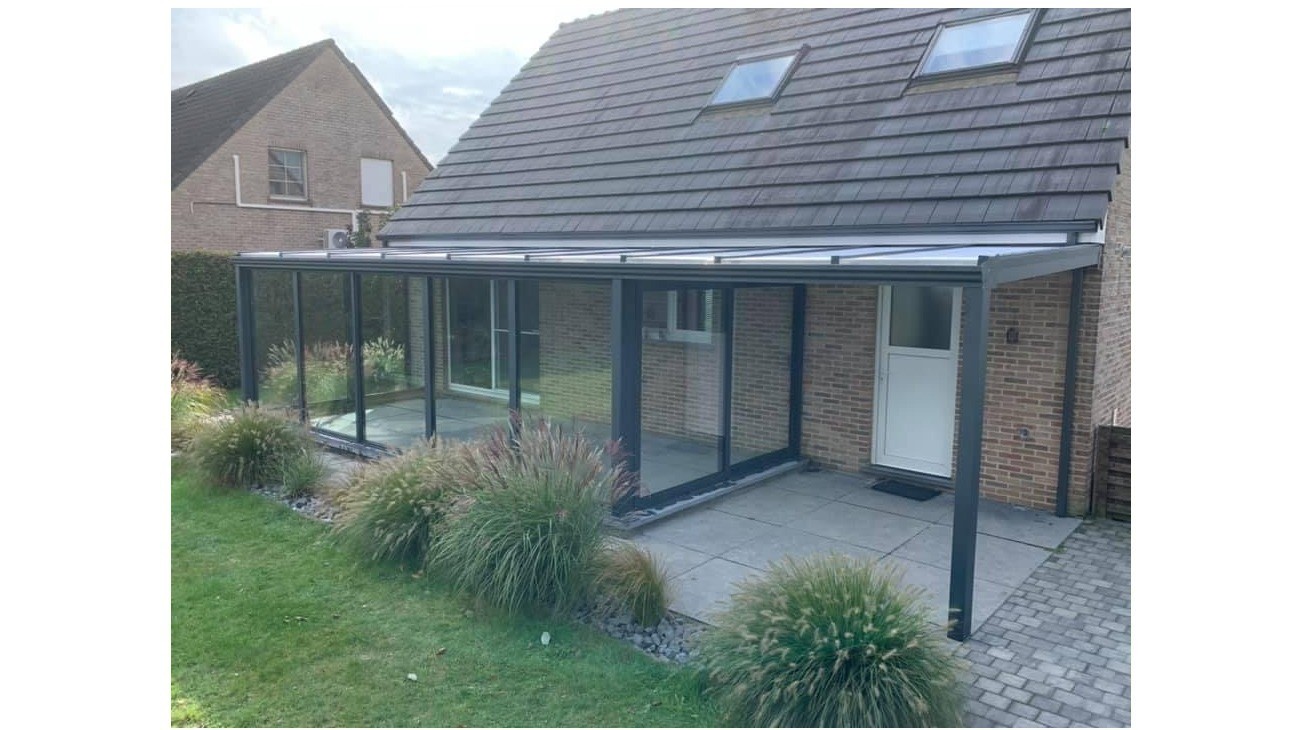 Veranda met pergola  in aluminium