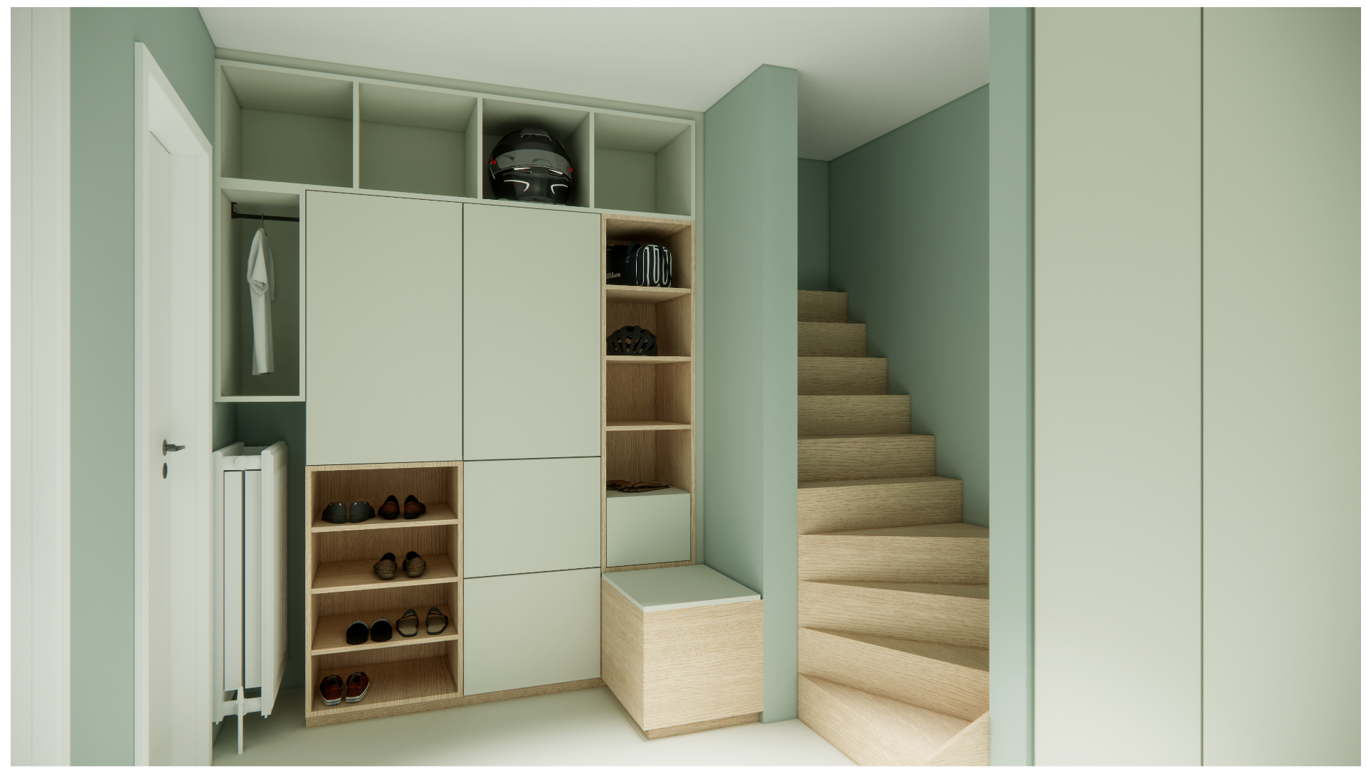 Maatwerk inkomhal te Deinze