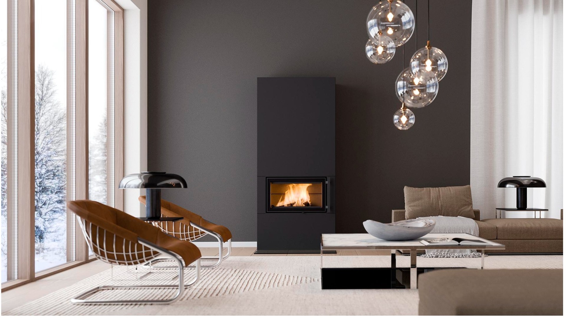 TULIKIVI : KARELIA : SARAMO 21 Satin Black