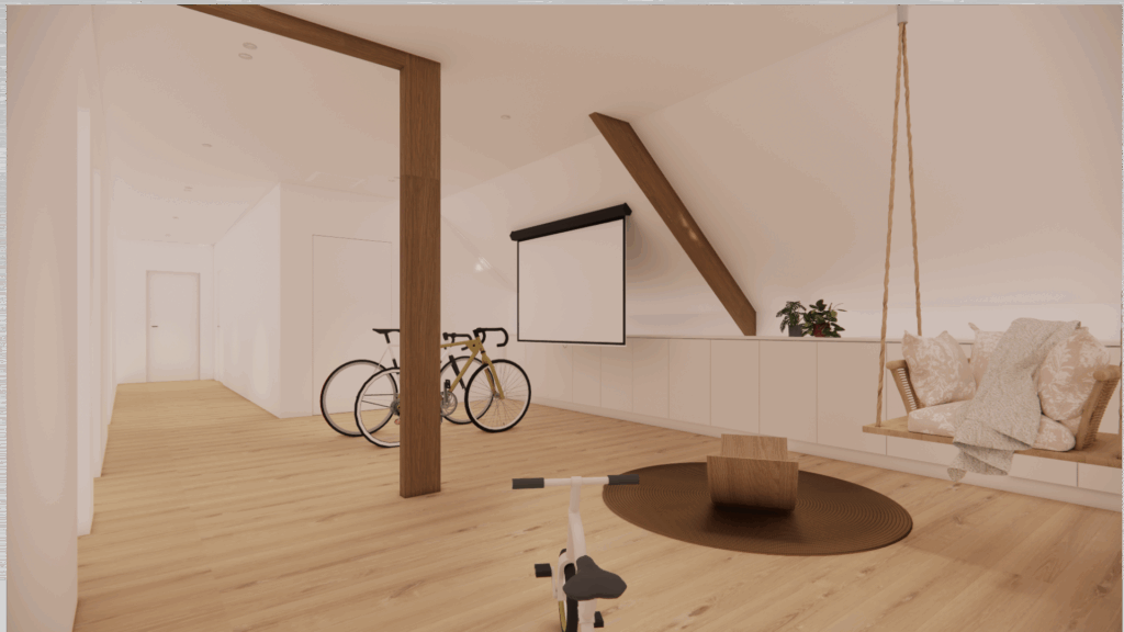 3D beeld zolderrenovatie