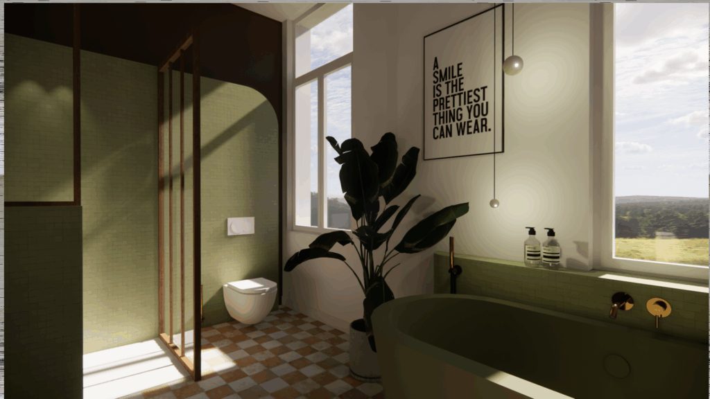3D beeld badkamerrenovatie