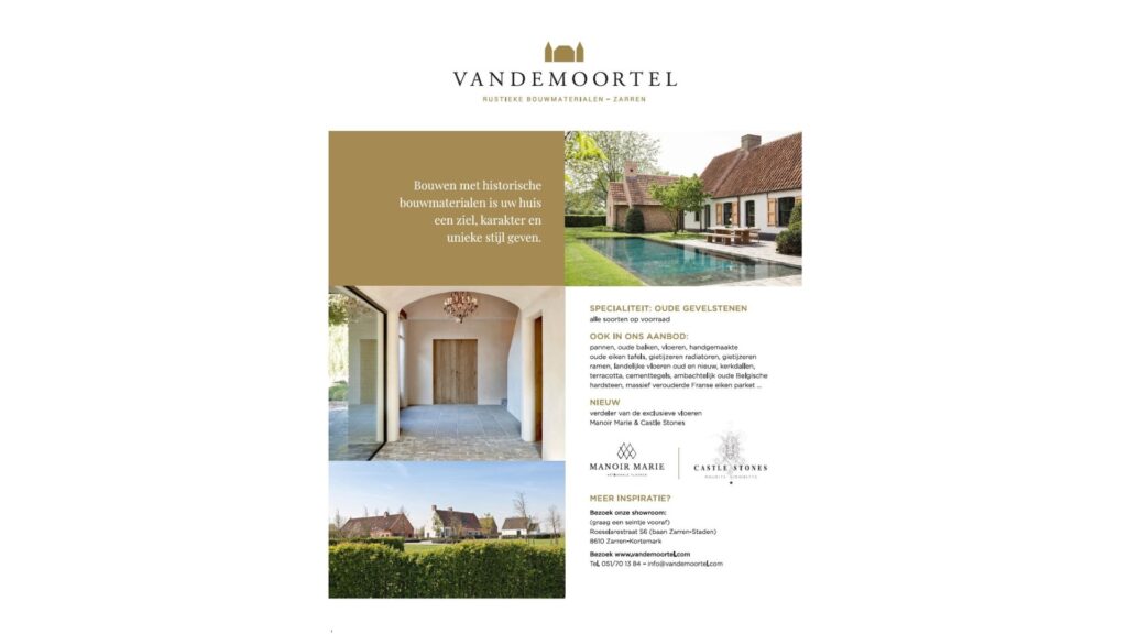 Recuperatie gevelstenen, dakpannen en exclusieve vloeren