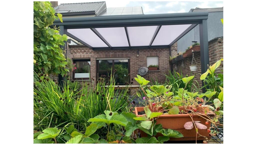 Terrasoverkapping in aluminium