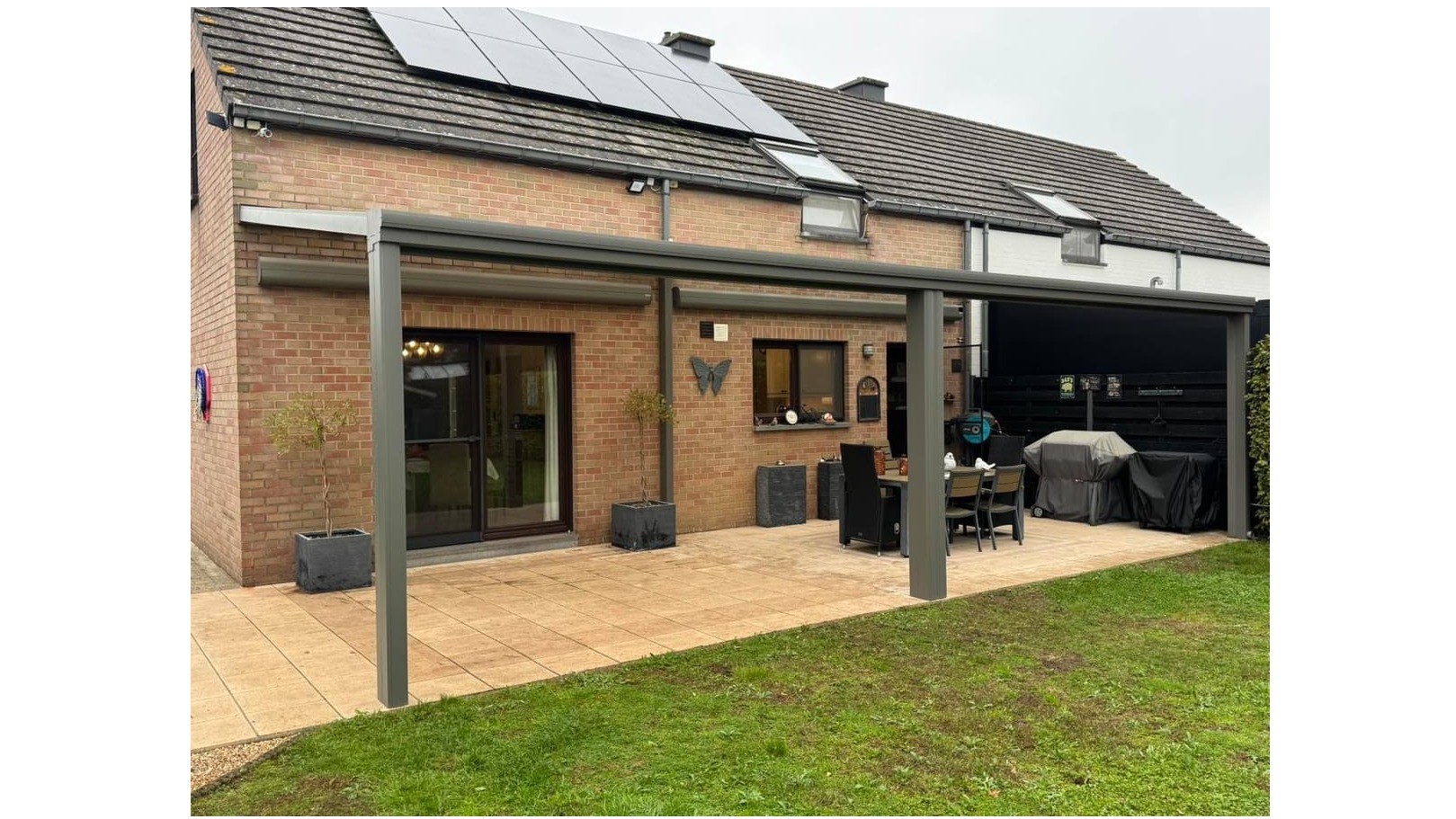 Terrasoverkapping in aluminium