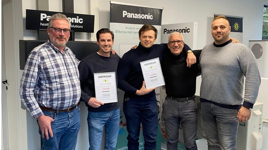 Wij behaalden ons certificaat van erkend PREMIUM PARTNER voor advies en verkoop van Panasonic warmtepompsystemen!