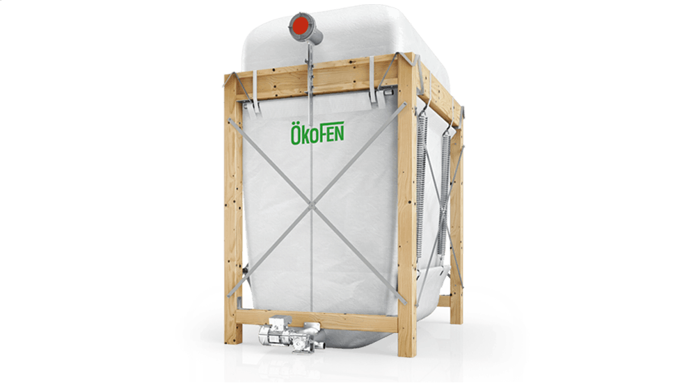 ÖkoFEN textielsilo voor pellets