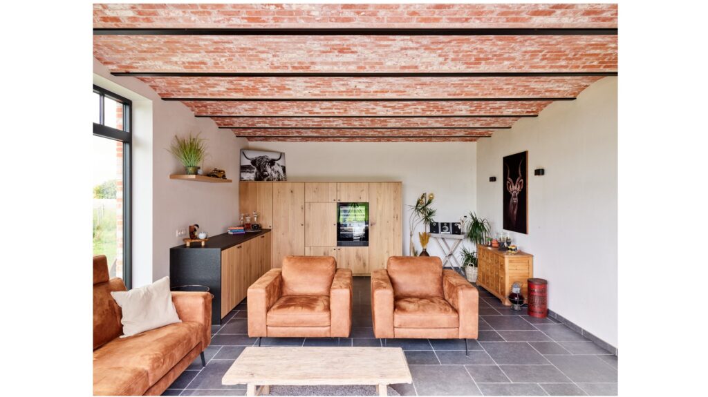 Prefab gewelven in aanbouw