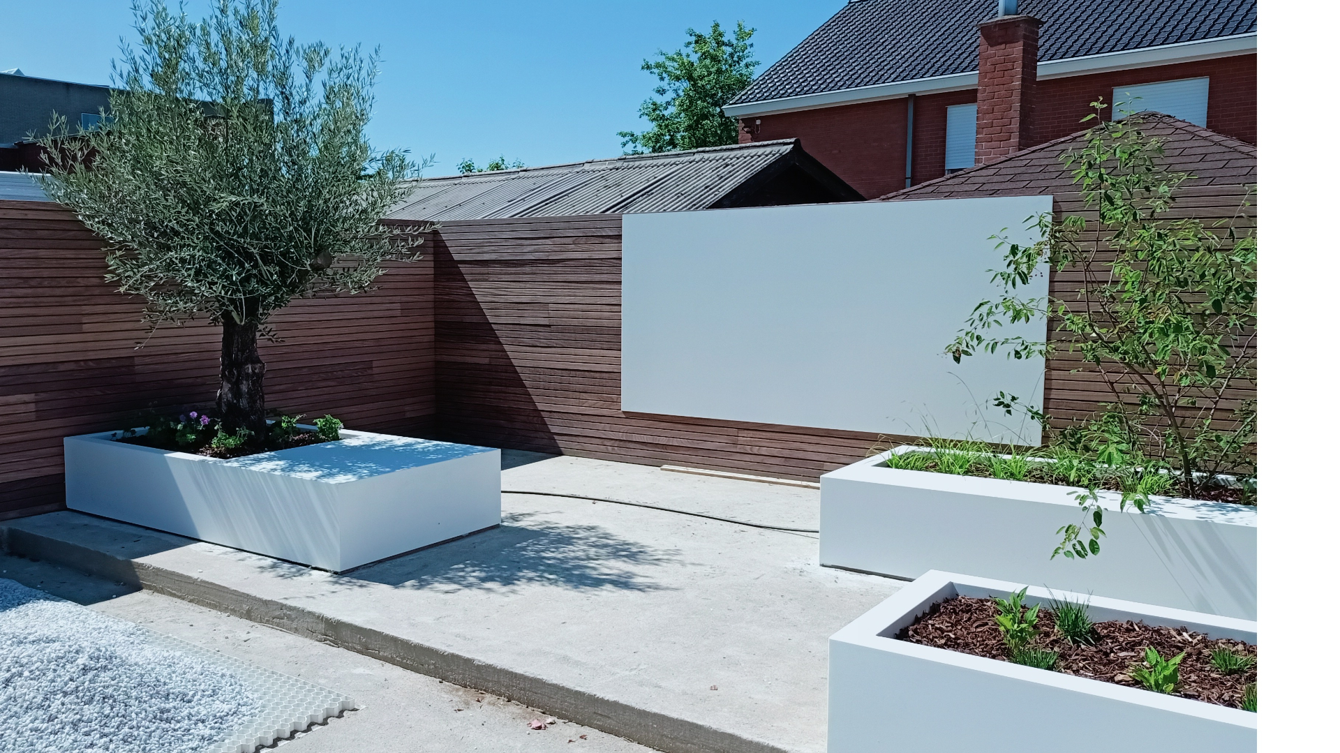 Plantenbakken/windschermen