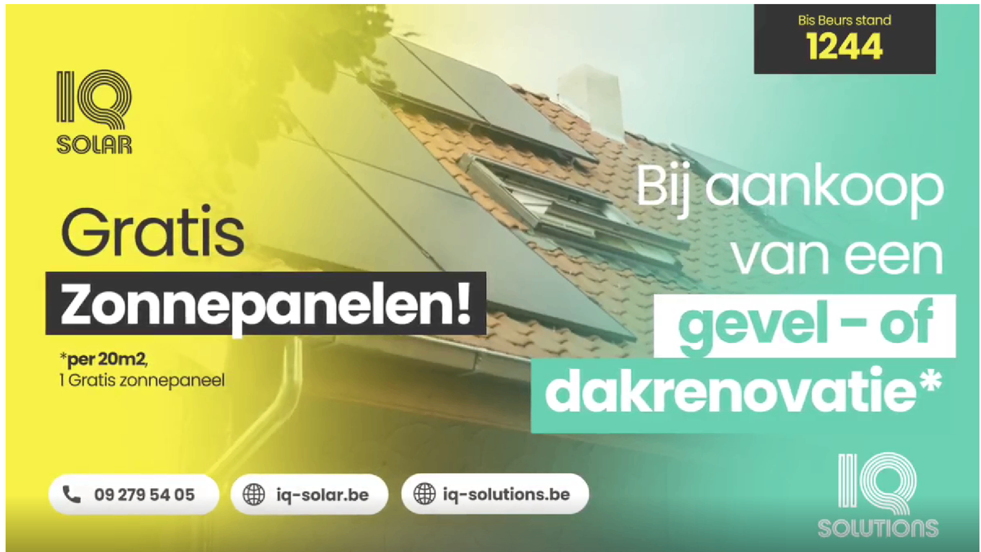 Gratis zonnepanelen bij aankoop van een dak of gevelrenovatie!