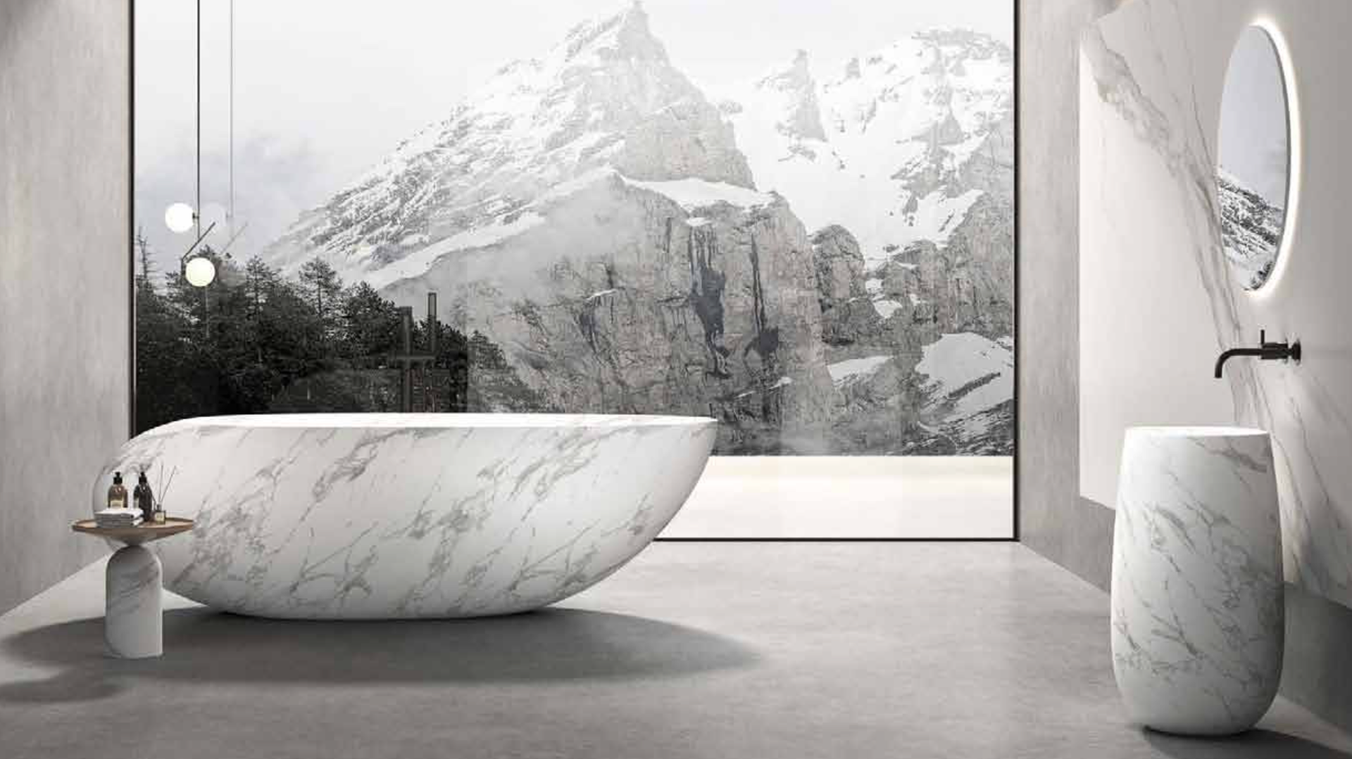 Composieten bad – Marmer design