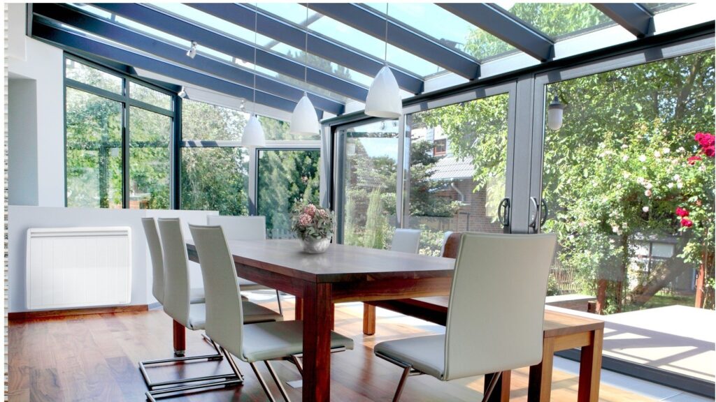 Radiator voor de veranda