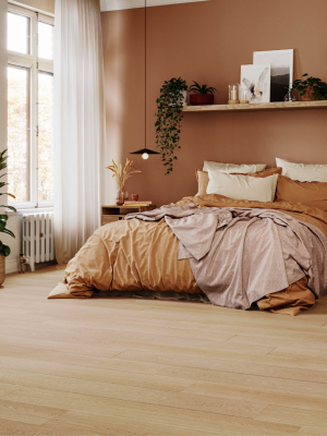 Laminaat vloer in een slaapkamer