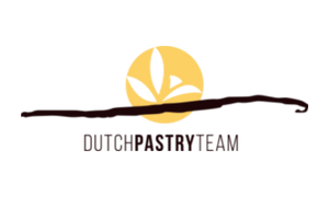 Logo van Dutch Pastry Team met gouden tarwe-embleem