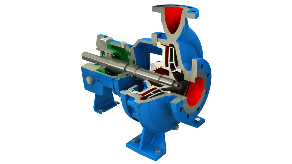IC – Standard chemical pump with i-FRAME according to ISO 2858